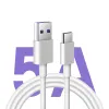 5A USB Type C-kabel för Huawei P30 Mate 30 Pro Quick Charge 3.0 Kablar Snabbladdning för Xiaomi 9 USB-C-laddningstråd