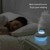 Luftfuktare söta kattluftfuktare USB aroma eterisk olja diffusor sovrum fuktigador cool mist förångare färgglada LED -ljus för hemmet