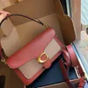 Womens Pink Designer Envelope Tabby Shoulder Bags Top Mens Real Leather Tote Baguette Hand Underarm Cleo Crossbody Handbag Fashion Clutch Satchel Bag