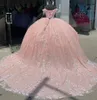 Vestidos de baile de festas de baile de baile de vestidos de baile de baile da quinceanera 3d com zíper personalizado com arestão de gorjeta mais gentido de swee