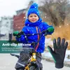 Meninos meninas meninas crianças quentes luvas de inverno à prova d'água à prova de vento, luva de ciclismo térmica de dedo completo júnior grow 231221