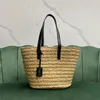 10A Top Caffice Designer Tote Bag 27 см соломенной соломенной плюс из статьи сумочка Lady Phouds Sack с коробкой Y084