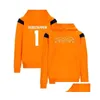 Motorcykelkläder F1 Racing Hoodie Spring och Autumn New Plover Sweatshirt samma stil anpassade droppleveransbilar Dhlys