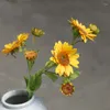 Decorative Flowers Nearly Natural Artificial Sunflowers 7 Head Bouquet Home Garden Party Arrangement Pography Props Flores