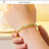 Armreifen trendy bunte süße Herz Emaille Charme Manschette für Frauen Mädchen Edelstahl wasserdichte Regenbogenkristallarmbänder Edelstahl