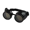 Sunglasses Fashion Men Steampunk Glasses Round Oversized Goggles Welding Punk Cosplay Creative Designer Lens Shades