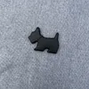 New 2024 Black 6/10/12Inch Car Personalized Car Sticker Cute Pet Cat Pet Dog Bat Car Logo Cartoon Animation Metal Car Sticker Body Sticker Tail Label