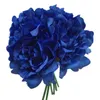 Flores decorativas 6 Cabeças Flor artificial Falsa Floral Peony Silk Hand Bouquet Home