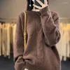 Maglioni femminili maglione di lana merinole inverno inverno da donna con jumper femminile pullover a maniche lunghe abiti a maglia di grandi dimensioni