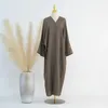 Abbigliamento etnico ricamo aperto Abaya eid Ramadan di alta qualità Kimono islamico all'ingrosso Dubai Cardigan Drop Donne Domen