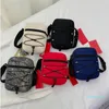 Bolsa de lona Bolsa de crossbody Outdoor para homens Men Men Zipper Phone Phone Outdoor Sports Travel Messenger Bag