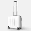 Resväskor retro konst resväska ABS 18-tums lösenordslåda rullande bagage