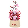 Decorative Flowers Oriental Decoration Artificial Plum Blossom Asian Bonsai Tree Plastic Fortune Fruit Potted Plants
