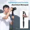 Ulanzi Hafif Alüminyum Monopod Max 155cm Uzatma 5kg Yük DSLR Kamera Tripod Yürüyüş Seyir Selfie Stick 1/4''3/8 '' 231221