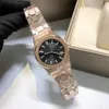 Kobiety patrzą na damskie zegarki Diamond 34 mm damskie zegarki projektantki Panie zegarek 34 mm 904L Pasek ze stali nierdzewnej Womenwatch Watche Watche Wysoka jakość Le Montres