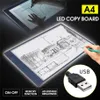 Lumières LED tablette graphique écriture peinture boîte à lumière planche de traçage tampons de copie tablette de dessin numérique Artcraft A4 copie Table LED Board197d