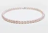 Amazing AAAAA 910mm Natural Round Akoya White Pearl Necklace 18 "925S 231221