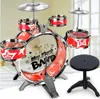 Medium ChildrenS Simulation Drum Toy Music Jazz Play Set Percussion With Portable Chair For Toddlers 13 Age 3 231221