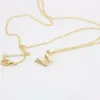 Pendant Necklaces Fashion Butterfly Pendant Fun Animal Shapes Gold Sier Plated Necklace For Women Gift Whole329N Drop Delivery Jewelry Dhuwk