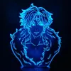 Night Lights x Chrollo Lucilfer 3D LED Illusione Lampada da tavolo anime per Natale 233D