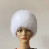Vera pelliccia di pellicce da donna inverno per copricapo di moda per capelli accessori per ragazza