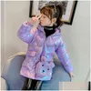 Down Coat Childrens Winter Cotton Jacket For Girls Waterproof Thicken Snowsuit Kids Clothes Parka 3-14 Year 211111 Drop Delivery Bab Dhjuf