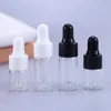 Opslagflessen druppelaar 1 ml 2 ml 3 ml 5 ml etherische olieresfles glazen monster flesje flacon met pipet lege cosmetische container mini