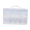 Trasparente vettore di cupcake a 2 livelli con coperchio impilabile insert contenitori di stoccaggio cupcake pasticceria cookie 231221