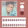 Ложные гвозди 24pcs Nail Blue Leopard и Pink Wonderful Gift Choice