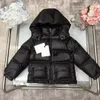 Kids Down Coats Baby Jackets Giacca da design per bambini inverno con cappuccio per ragazzi con cappuccio per ragazzi abiti da esterno caldo abito da puffer calorosi giovani bambini abbigliamento blac y4ll#