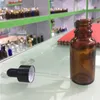 15 ml E Liquid Glass Dropper Bottle with Pipette Essential Huile Glass Cosmetics Récipient 1 2 oz GXGEE