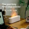 Umidificatori Innovativo diffusore di aromi simulato Ghiaccio Fuoco Fiamma fredda Diffusore di oli essenziali USB Nebbia Umidificatore d'aria Luce colorata per la casa
