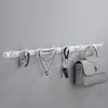 Wallhalterkleider Haken Kleidung Handtuchhalter weiß Aluminium Toliet Hurway Haken Hängende Regal Badezimmer Küchenzubehör 231221