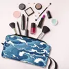 Cosmetic Bags Custom Cool Waves Toiletry Bag Women Kimetsu No Yaiba Makeup Organizer Lady Beauty Storage Dopp Kit Case