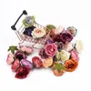 Fleurs décoratives 20pcs tête de fleur de rose artificielle accessoires de décoration de bricolage