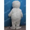 Halloween White Monkey Mascot Costume Cartoon Anime Postacie Unisex Dorośli Rozmiar Reklamy Reklamy Świąteczne przyjęcie na zewnątrz Suit