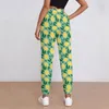 Calça feminina marley limão jogger primavera impressão de frutas fofas retrô sweetpante feminino calça de rua personalizada tamanho grande