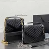 Evening Bags Shoulder Bags Designers Gold Silver Chain Envelope Bags Purses Womens Fashion Y Type Quilted Lattice Crossbody Bag Genuine Leather Flap Handbags