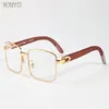 Модные деревянные солнцезащитные очки для мужчин Bamboo Sports Buffalo Hornse Glasses Женские очки Солнцезащитные очки поставляются с коробкой Case Lunettes Gafas de S244V