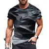 Men's T Shirts O-Neck Short Sleeve Leisure Holiday Plus Size Tops S-4XL