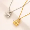 Pendant Necklaces Lucky Stainless Elephant Choker Necklace Cartoon Animal Stainless Charm Pendant Women Sister Ladies Couple Collar Fashion Gold Chain