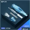 Иглы татуировки WJX 20PCS RL RLB Cartridge Carder Liner Одноразовый стерильный стерильный вращение ручки.