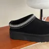 2024 Austrália Tasman Flippers Tazz camurça Plataforma de cisalhamento Sapateiro feminino Sapatos clássicos mini botões de bota booties botas de neve