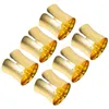 Tafelkleed 6 pc's Napkin Decor Accessoire Buckle voor El Gold Set Up Ring Holders Metal Rings Dining Room