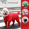 Arcobaleno per cani Abbigliamento per animali domestici a 4 gambe con stivali tute tute per cuccioli di cagnolini piovosi cucciolo trasparente con cappuccio 231221 231221