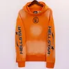 2023 jesień zima Wysokiej jakości HellStar Orange Wash Bluza Sweatpants Men 'S Loose Hip Hop Bluza Pullower 231221