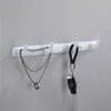 Hanger de colgilla de pared Soporte de toalla de toalla de aluminio blanco Gancos de pasillo toliet