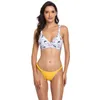 Women's Swimwear Floral Print Swimsuit Micro Bikini String Sexy Bathing Suit Thong Women Push Up Swimming Flower Beach Wear Trikini