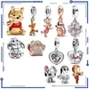 925 Silver 2022 Autunno New Little Bear Tigger Women's Bead Collection Charm Adat per Pan Bracciale Original Bracciale Spedizione gratuita