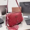 Cross Body Hot Luxury Tassel Sumbag Fashion Женщина кожаная сумка для плеча бахрома местный кошелек золотой дизайнерский пакет с камерой сумка для плеча на плече